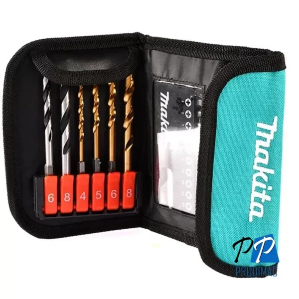 Set para brocas madera-metal-puntillas Cartuchera lona 17unid D-31762