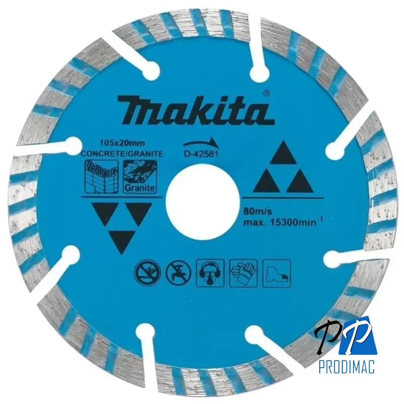 Disco diamantado concreto/granito 105x20mm marmolera D-42581