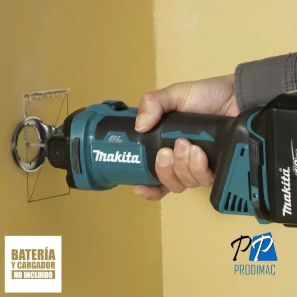 DCO181Z-2.webp Cortadora de Drywall 1/4"-1/8" 18V LXT BL XPT AWS (Sin Baterias/Sin Cargador) Makita DCO181Z