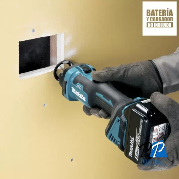DCO181Z-3.webp Cortadora de Drywall 1/4"-1/8" 18V LXT BL XPT AWS (Sin Baterias/Sin Cargador) Makita DCO181Z