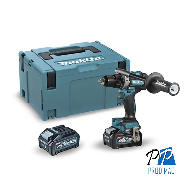 Taladro Atornillador 1/2" 40V XGT BL 125Nm 2 Bat 4.0 Ah Makita DF001GM201