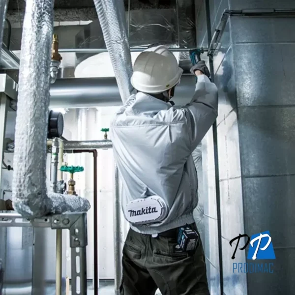 Casaca Ventilador 12V-18V / 3 Niv. de Temp + turbo / Uso general / S / LXT - CXT /Sin Baterías DFJ203ZXL