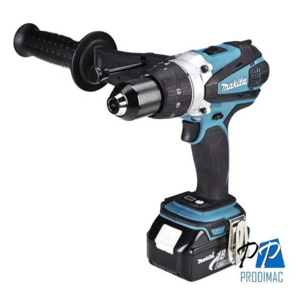 Taladro Percutor 1/2" 18V LXT Incl 2 Bat y Carg Makita DHP458RFE