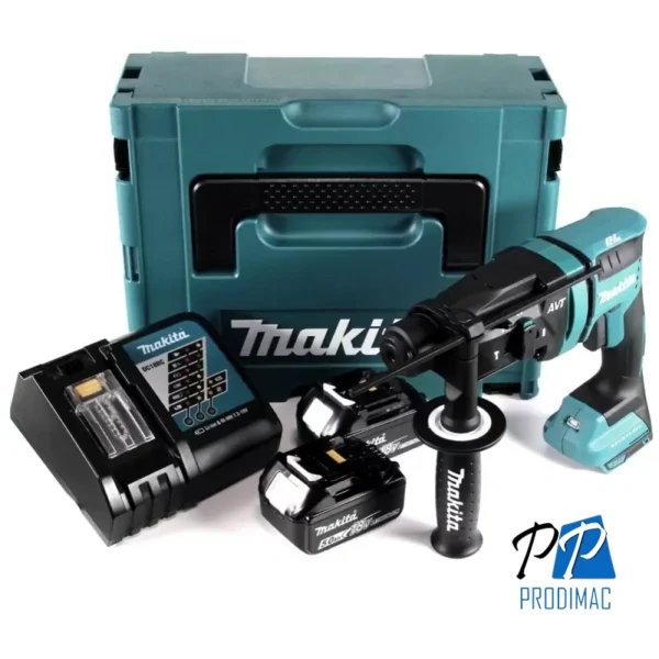 Rotomartillo Sds-Plus 18V LXT BL 1.7J 2 Bat 5.0 Ah Makita DHR182RTJ