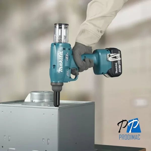 Remachadora 18V / 20,000N / 4.8 / 5/6 / 6.4 mm / BL / Sin baterias DRV250Z