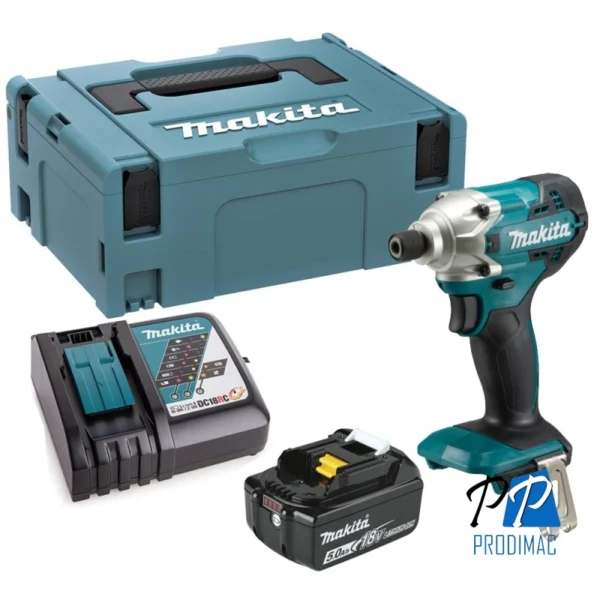 Atornillador de Impacto 1/4" Hex 18V LXT Inc 1 Bat y Carg Makita DTD156RT1J