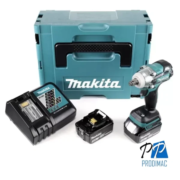 Llave de Impacto 1/2" 18V LXT BL Inc 2 Bat y Carg Makita DTW285RTJX