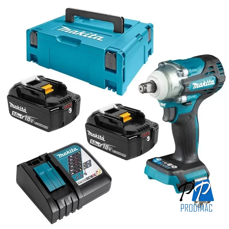 Llave de Impacto 1/2" 18V LXT BL Inc 2 Bat y Carg Makita DTW300RTJ