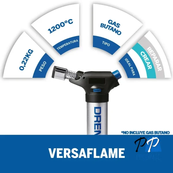 Soplete Dremel Versaflame A Gas Butano Soldador F013.220.0AA-000