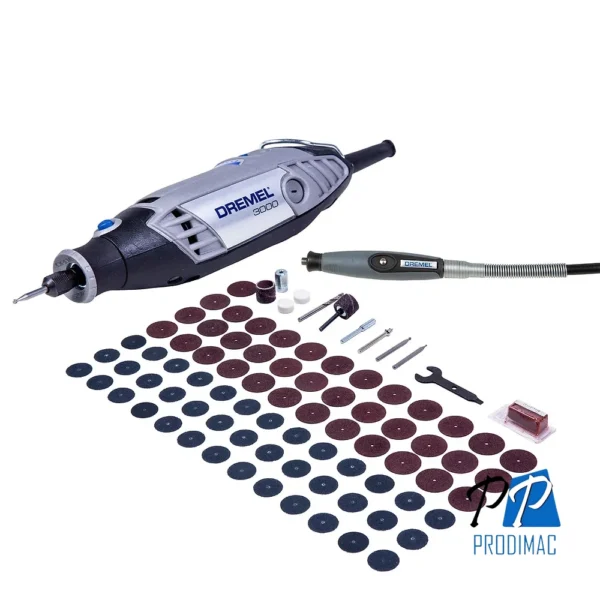 F013.300.0GB-000-1.webp Minitorno 130W Dremel 3000 + Kit 82 accesorios Dremel F013.300.0GB-000