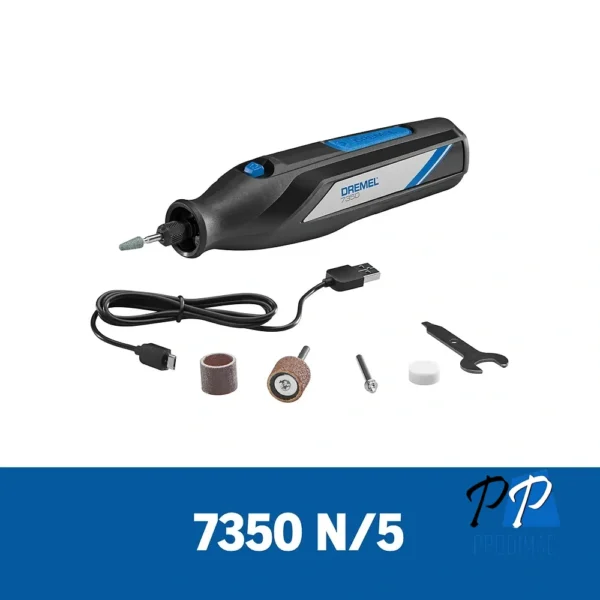 F013.735.0LA-000-1.webp Minitorno Multiproposito 4V 12000 Rpm + 6 Accesorios Dremel 7350 F013.735.0LA-000