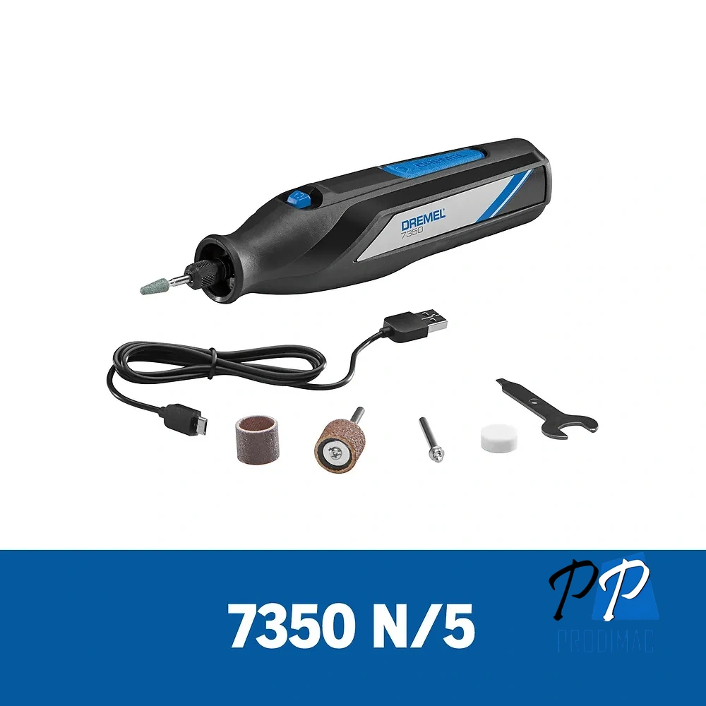 Minitorno Multiproposito 4V 12000 Rpm + 6 Accesorios Dremel 7350 F013.735.0LA-000