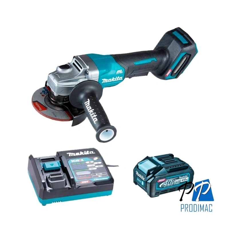 Amoladora Angular 4 1/2" 40V XGT BL Inc 1 Bat y Carg Makita GA015GM101