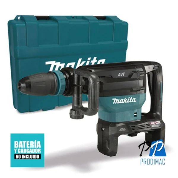 Martillo Demoledor Sds-Max 80V XGT (40Vx2) BL Baretool Makita HM002GZ03