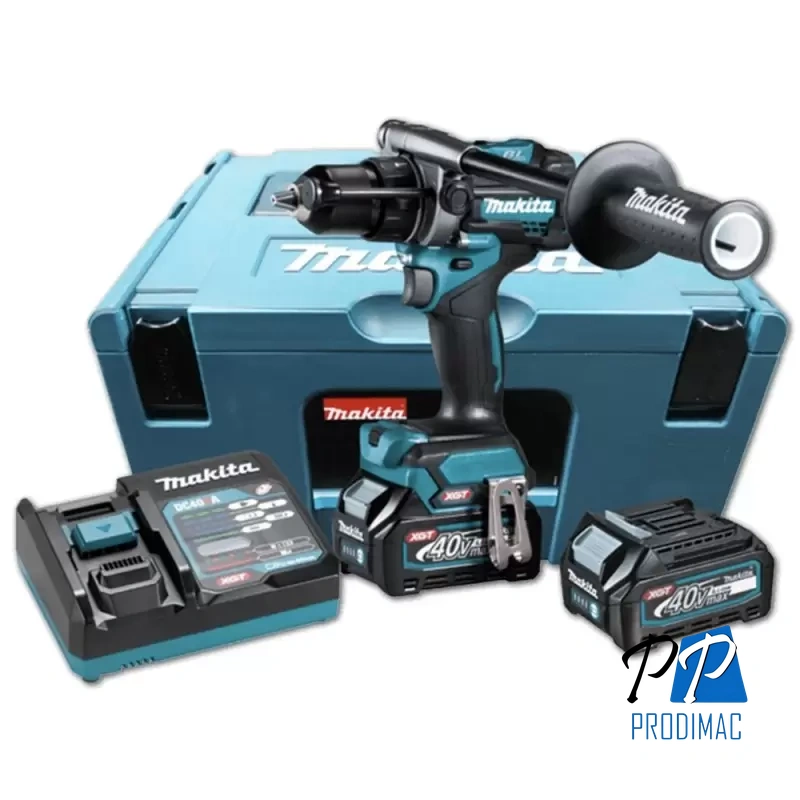 Taladro Percutor 1/2" 40V XGT BL 125Nm 2 Bat 4.0 Ah Makita HP001GM201