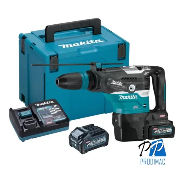 HR005GM201-1.webp Rotomartillo Sds-Max 40V XGT BL 8.0J 2 Bat 4.0 Ah Makita HR005GM201