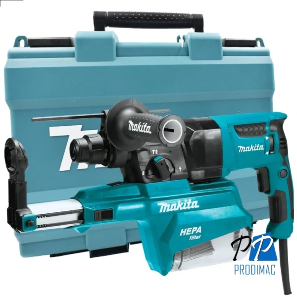 Rotomartillo SDS Plus 800W 2.2J con Recolector de Polvo Makita HR2652