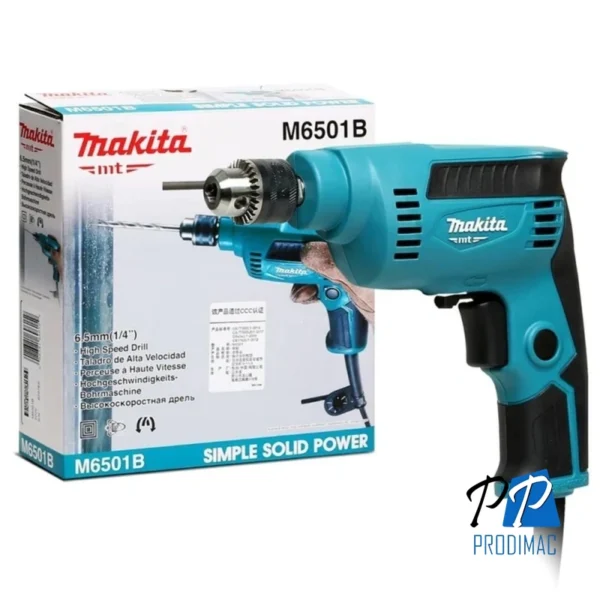 M6501B-1.webp Taladro de Rotación 1/4" 230W 4500 rpm Makita MT M6501B