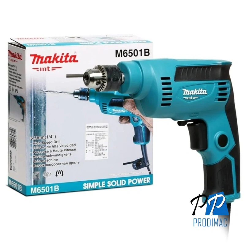 Taladro de Rotación 1/4" 230W 4500 rpm Makita MT M6501B