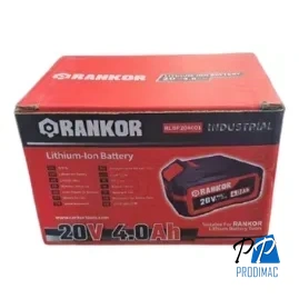 Batería Ion-Litio 20V 4.0 AH Rankor RLBP204001 Profesional