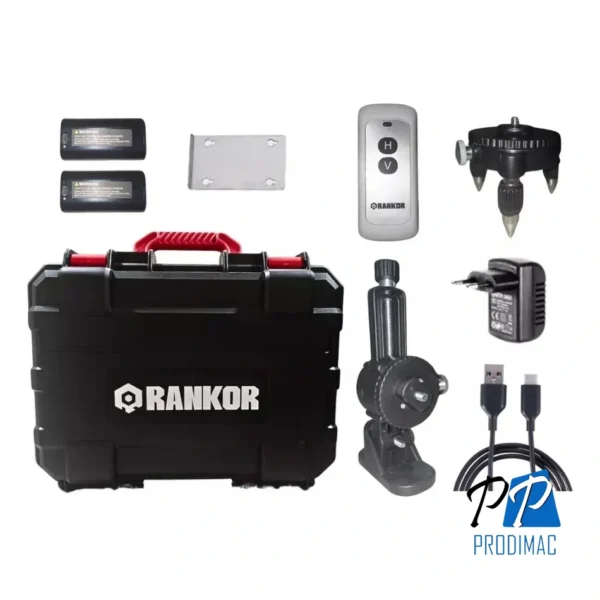 Nivel Láser Rankor Con 4x360° /16 Líneas Led Verde + Trípode