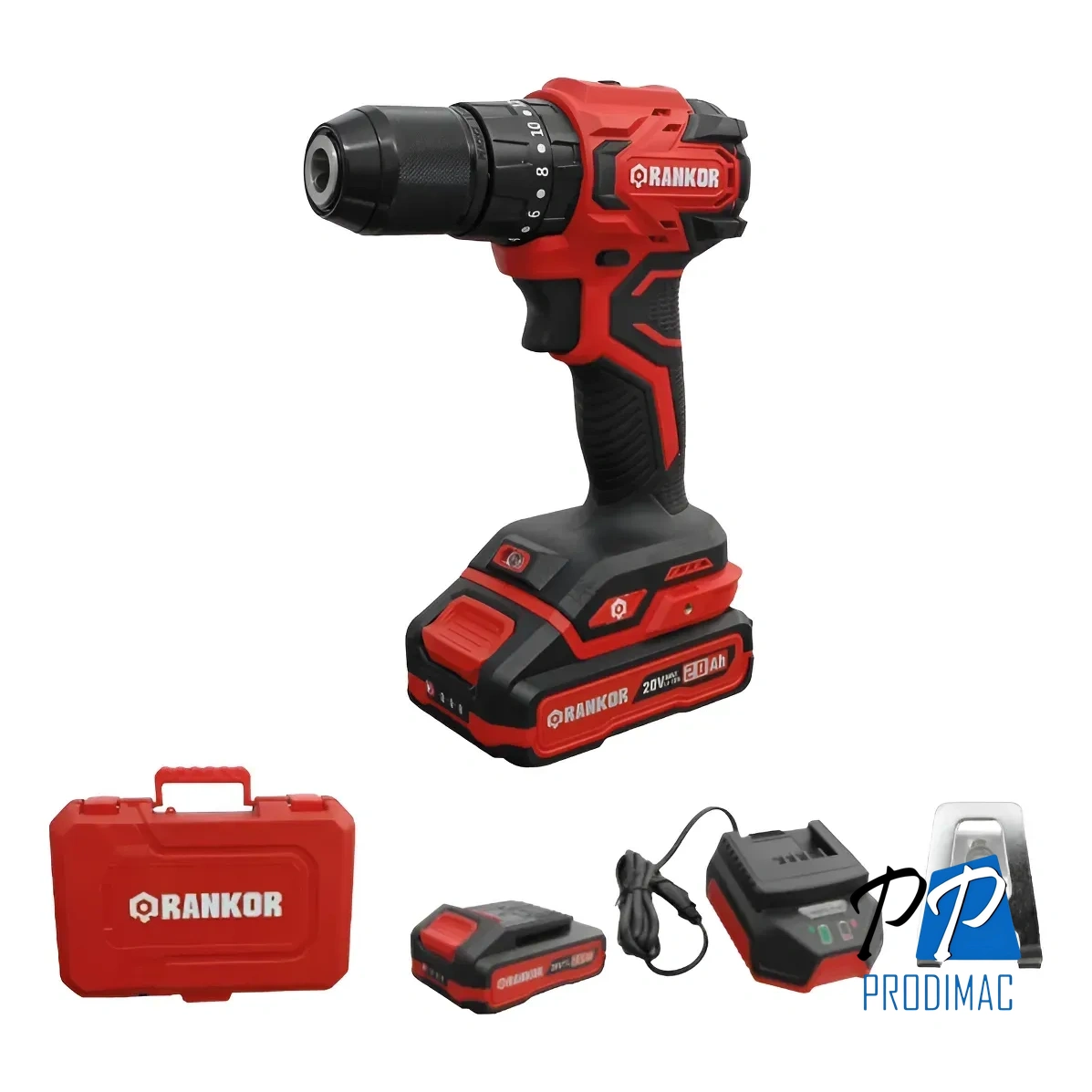 Taladro Percutor Atornilla. 1/2 De 20v Rankor 70nm Brushless