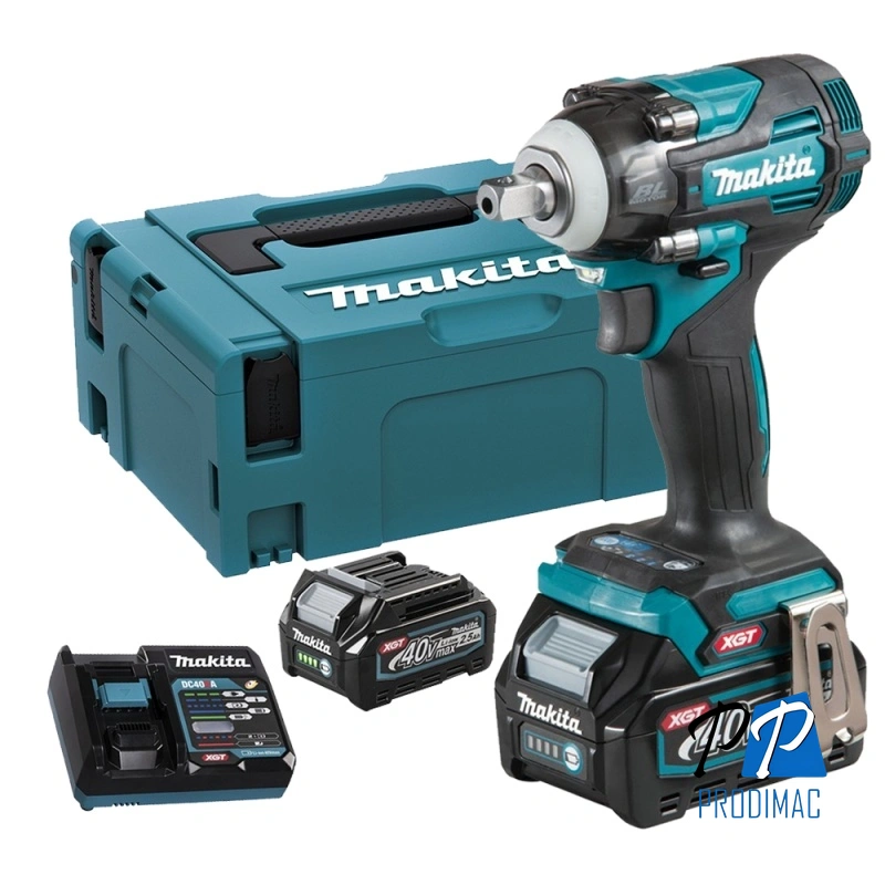 Llave de Impacto 1/2" 40V XGT BL Inc 2 Bat y Carg Makita TW005GD201