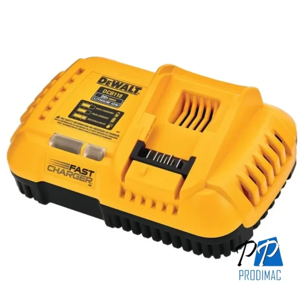 DCB118-B2-1.webp Cargador de Baterías Ion-Litio Rápido Flexvolt 20V/60V Dewalt DCB118-B2