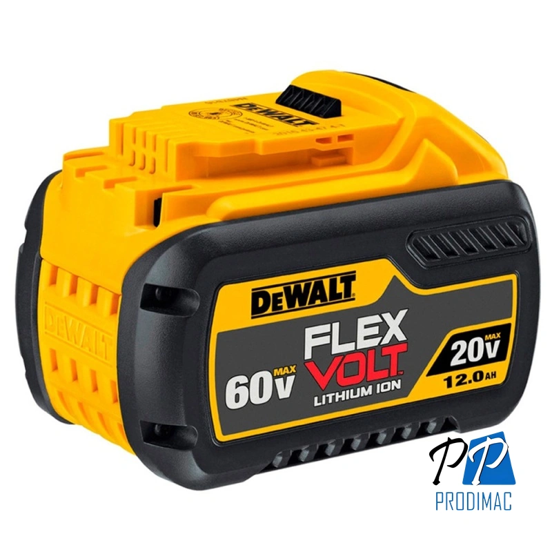 Batería Ion de Litio 20V / 60V FlexVolt 12.0 Ah Dewalt DCB612YY