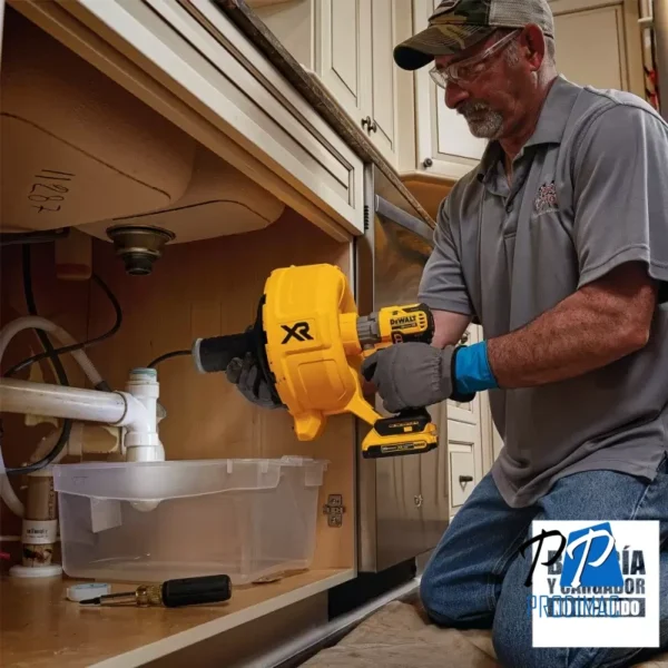 Destapador de tuberias 20V Xr Capacidad maxima Cable 10.6 m Baretool (Sin Bateria / Sin cargador) Dewalt DCD200B