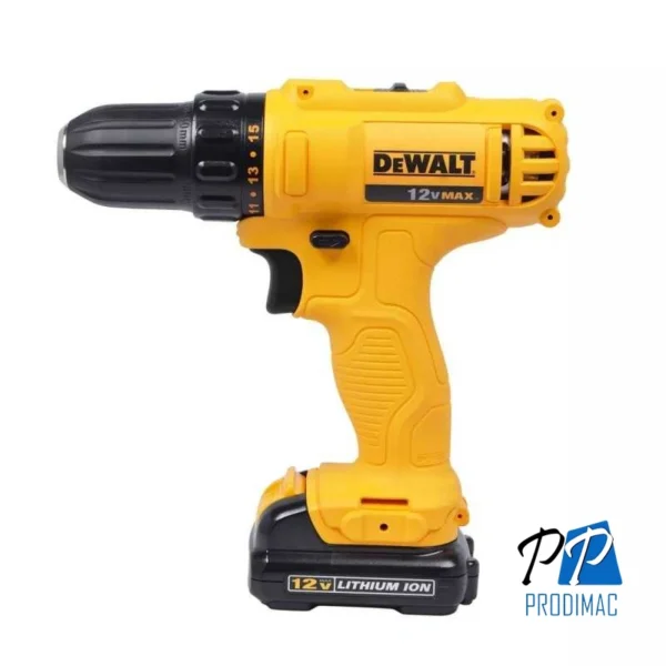 Taladro Atornillador 3/8" 12V 24Nm 2 Bat 1.3 Ah Dewalt DCD700C2-B2