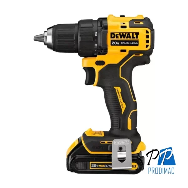 Taladro Atornillador 1/2" 20V XR 65Nm Atomic 2 Bat 2.0 Ah Dewalt DCD708D2-B2