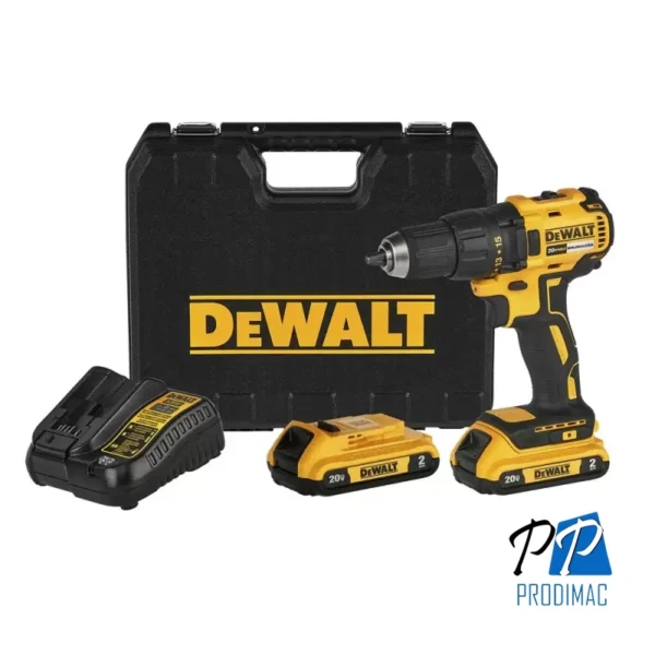 Taladro Atornillador 1/2" 20V XR Inc 2 Bat y Carg Dewalt DCD7771D2-B2