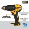 Taladro Percutor 1/2" 20V Brushless 65Nm 1 Bat 3.0 Ah Dewalt DCD7781L1-B2