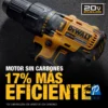 Taladro Percutor 1/2" 20V Brushless 65Nm 1 Bat 3.0 Ah Dewalt DCD7781L1-B2