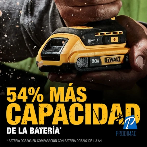 Taladro Percutor 1/2" 20V Brushless 65Nm 1 Bat 3.0 Ah Dewalt DCD7781L1-B2