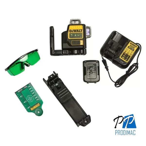 Nivel Láser 360° 12V Luz Verde 30 Mts Dewalt DCE089D1G-QW