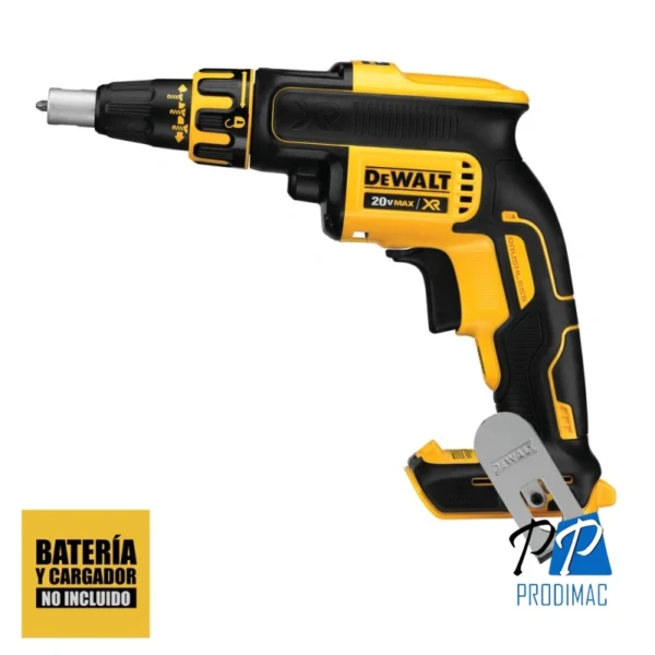 Atornillador para Drywall 1/4" Hex 20V XR Baretool Dewalt DCF620B