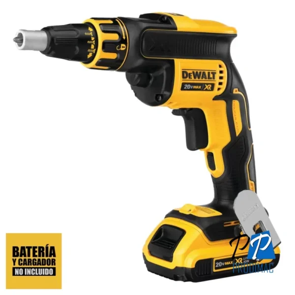 Atornillador para Drywall 1/4" Hex 20V XR Baretool Dewalt DCF620B
