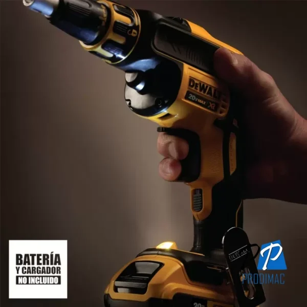 Atornillador para Drywall 1/4" Hex 20V XR Baretool Dewalt DCF620B