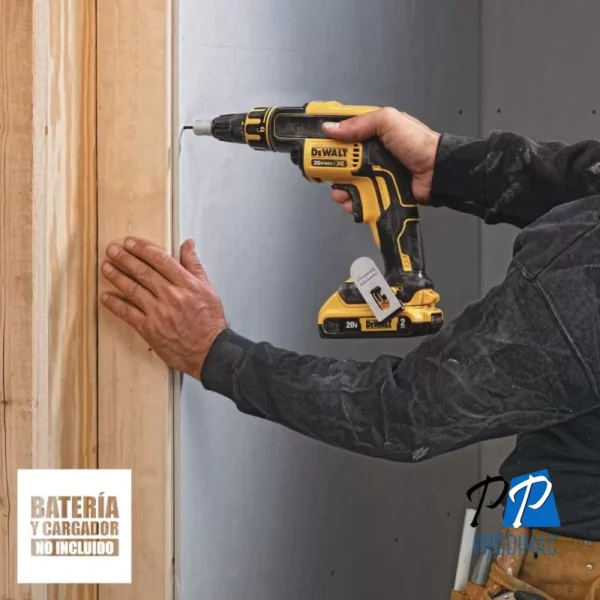 Atornillador para Drywall 1/4" Hex 20V XR Baretool Dewalt DCF620B