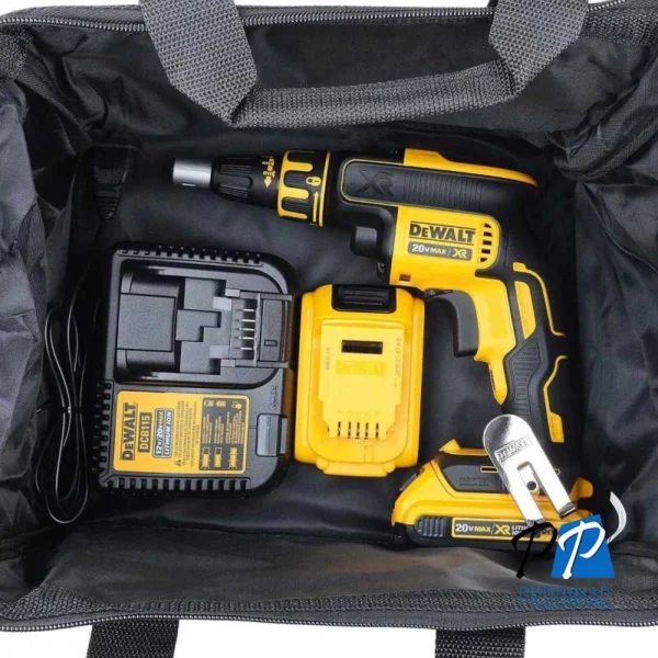 Atornillador para Drywall 1/4" Hex 20V XR Inc 2 Bat y Carg Dewalt DCF620D2-B2