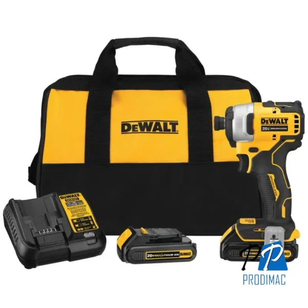 Atornillador de Impacto 1/4" Hex 20V XR 2 Bat y Carg Dewalt DCF809D2-B2