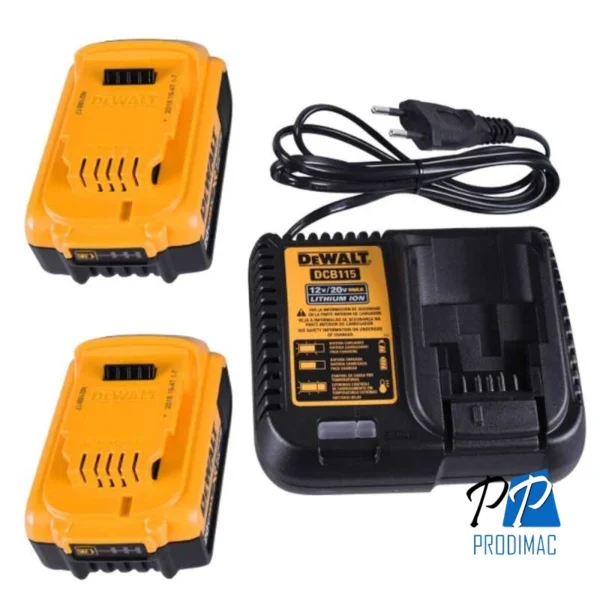Rotomartillo SDS Plus 20V XR Inc 2 Bat y Carg Dewalt DCH133M2-B2