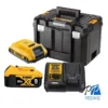 Rotomartillo Sds-Plus 2.6J + Atornillador de Impacto 1/4" 20V + 2 Bat + Caja de Herramientas Dewalt DCK260D1P1T-B2