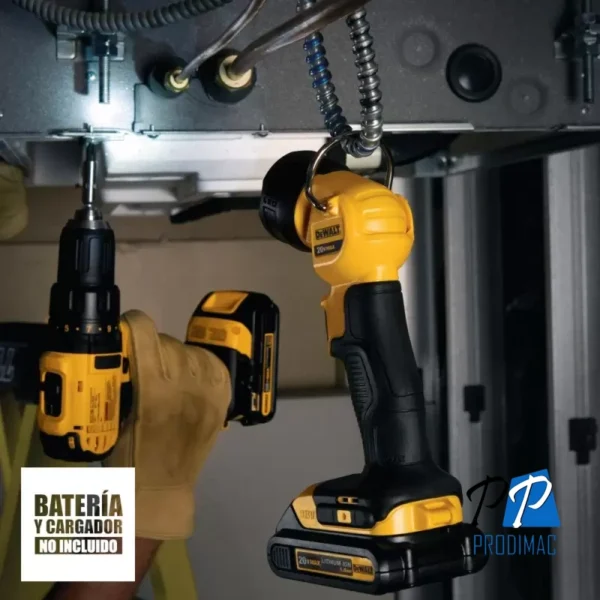 Linterna Trabajo Led 20V MAX 165 Lm (Sin Bateria/Sin cargador) Dewalt DCL040