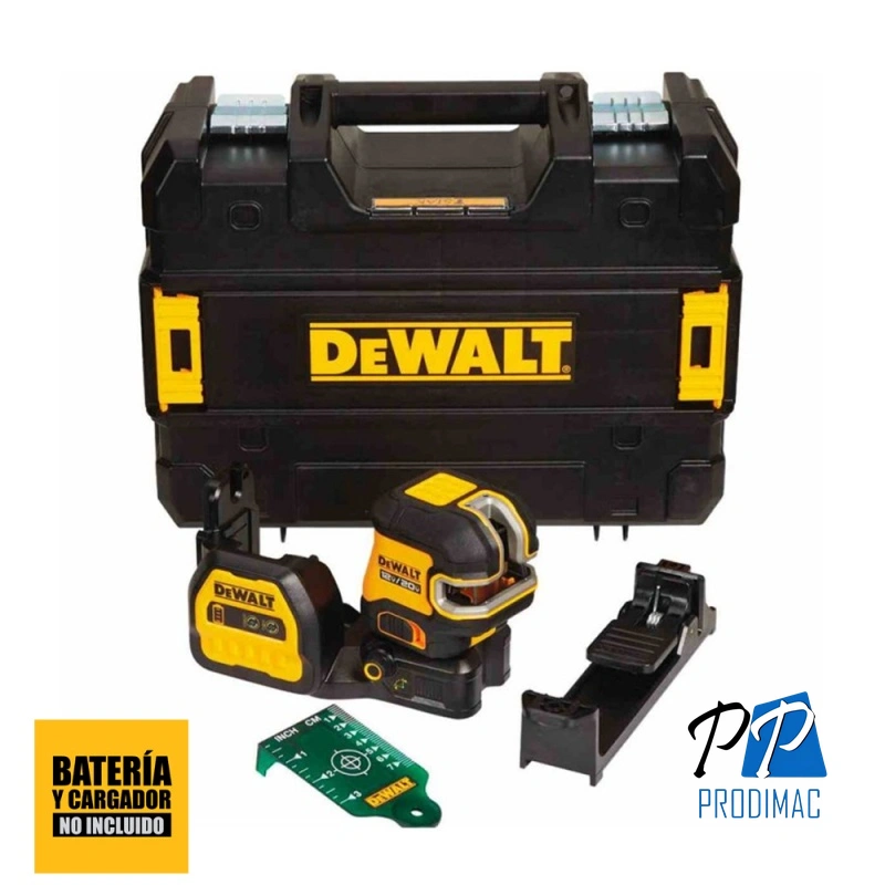 Nivel Láser Combinado 20V Max Luz Verde 30 Mts Baretool Dewalt DCLE34520GB