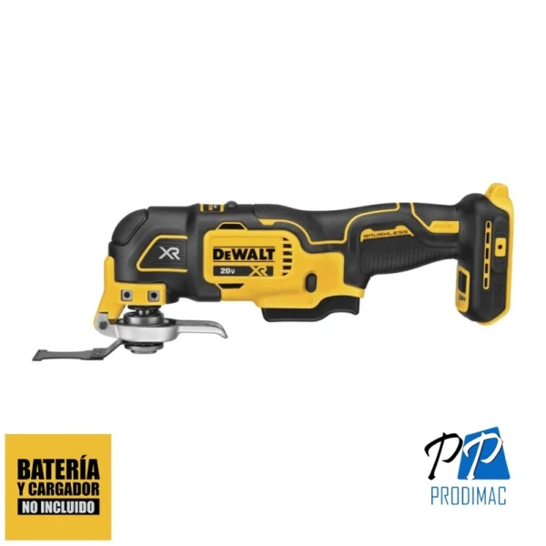 Herramienta Multiuso Oscilante 20 V Xr 20000 Cpm (Sin Baterias/Sin Cargador) Dewalt DCS356B