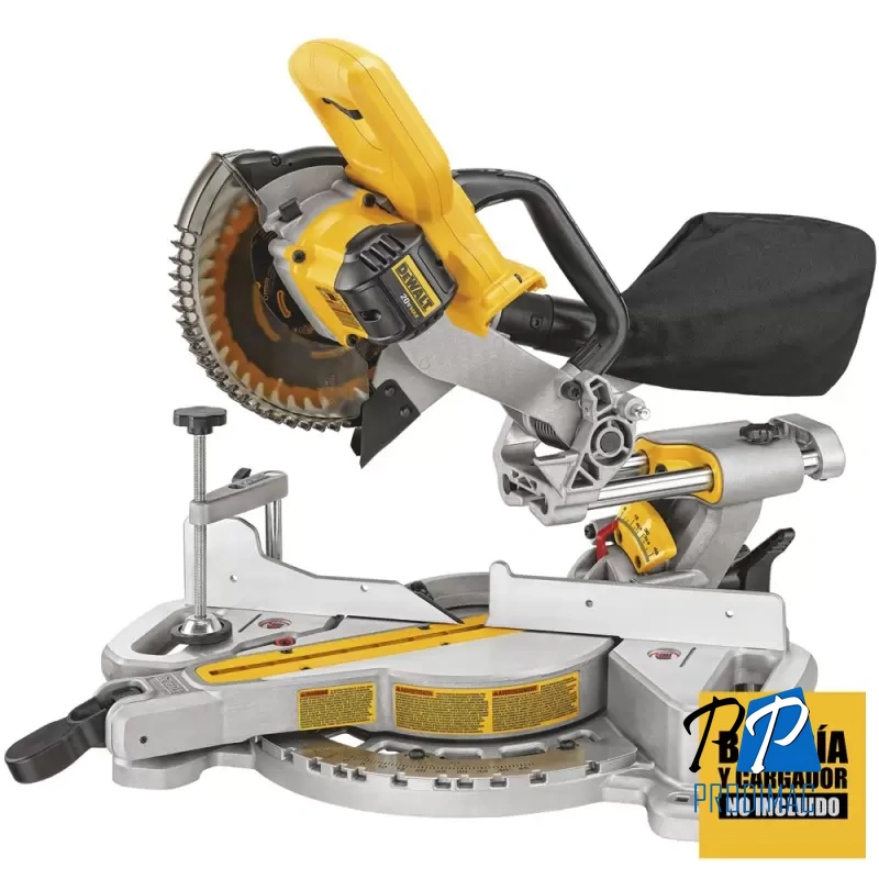 Sierra Ingleteadora Telescopica 7 1/4 20 V 4100 Rpm (Sin bateria/Sin Cargador) Dewalt DCS361B