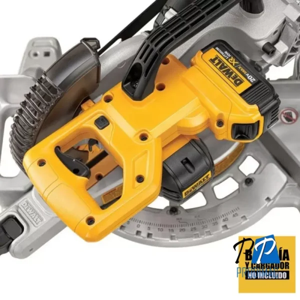 Sierra Ingleteadora Telescopica 7 1/4 20 V 4100 Rpm (Sin bateria/Sin Cargador) Dewalt DCS361B